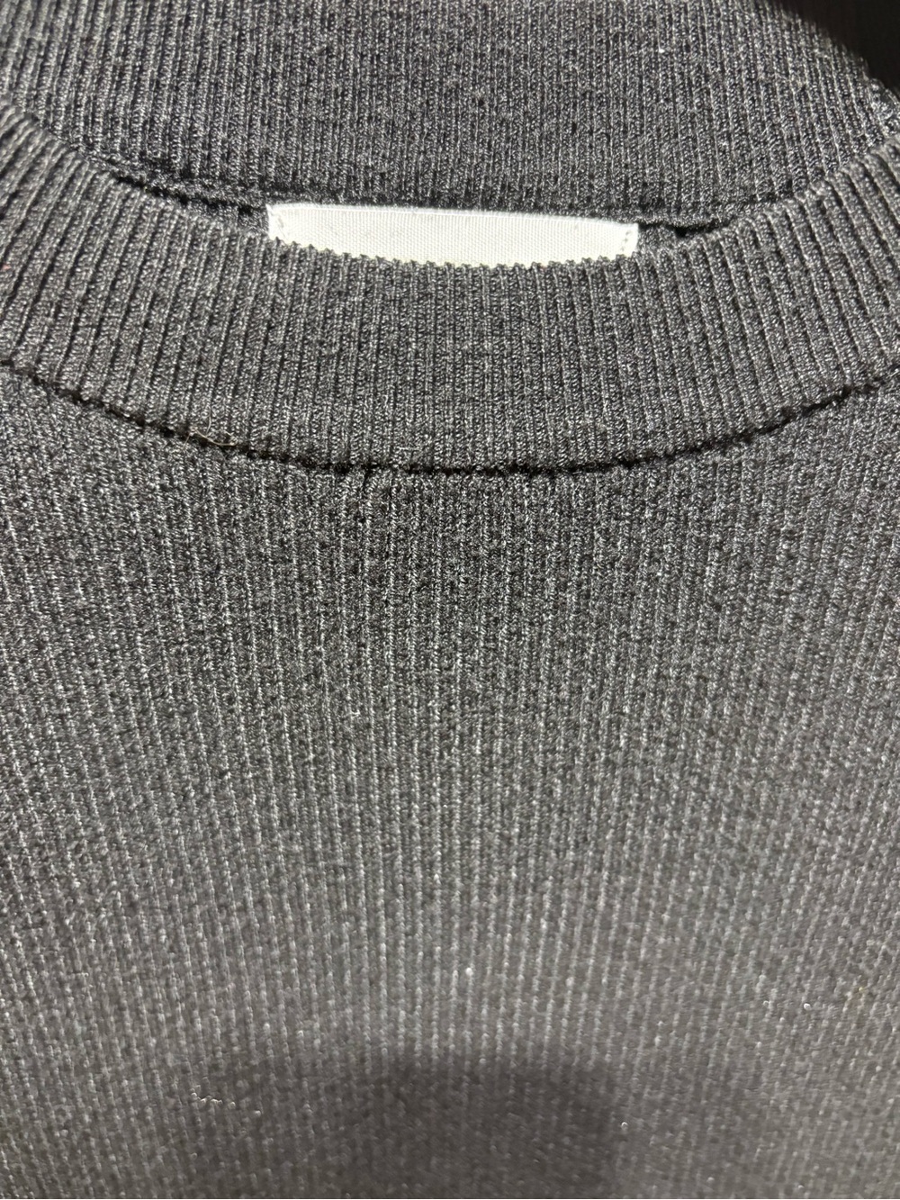 Zara Girls Black Ribbed Knit Sweater Dress Size 11-12 Minimalist Long Sleeve - Picture 8 of 8